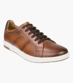 Florsheim Crossover Lace Toe Sneaker-Cognac