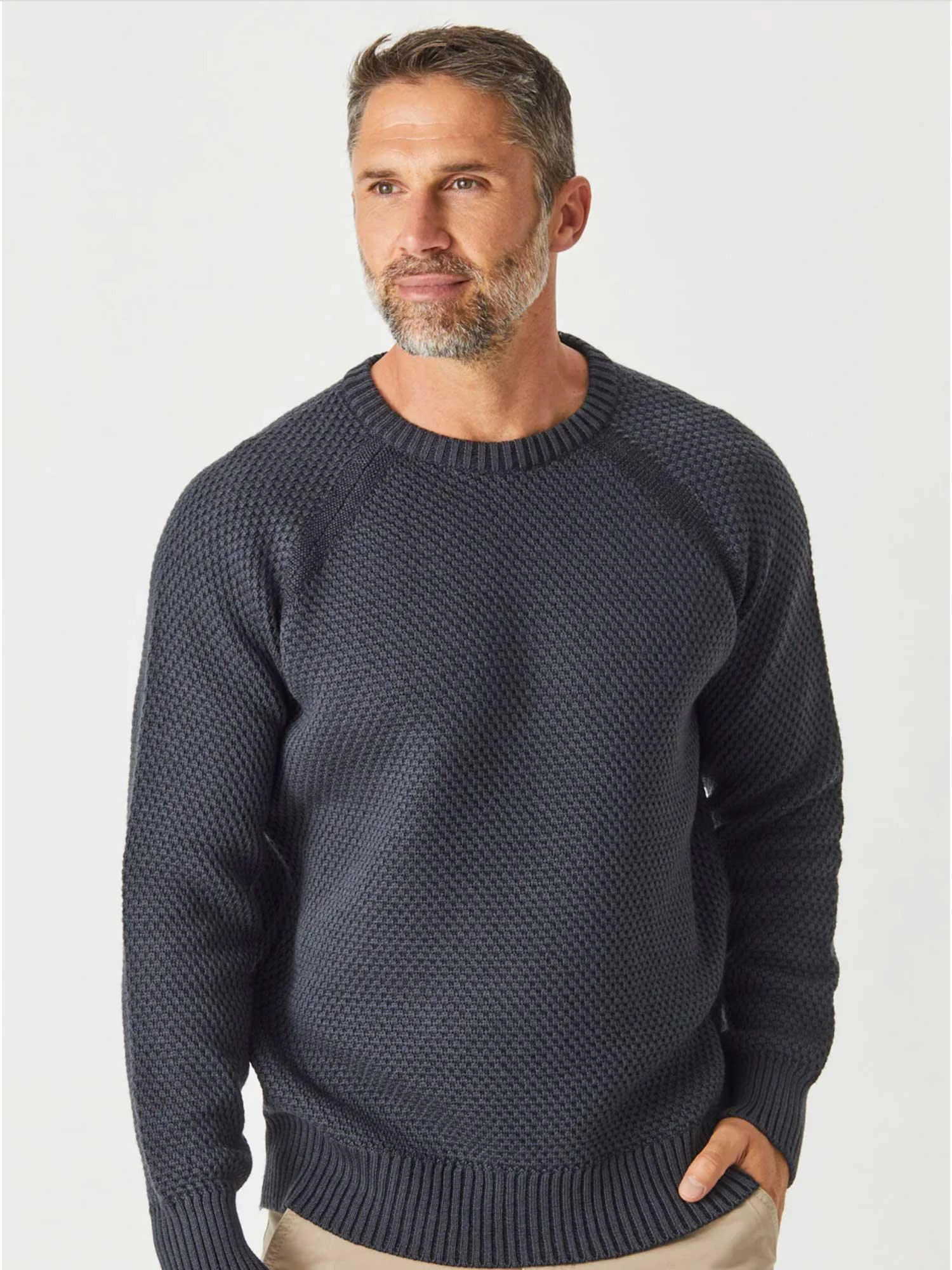 Merino Moss Stitch Crew-2175Mo 6 Merino Moss Stitch Crew-2175Mo - Image 4