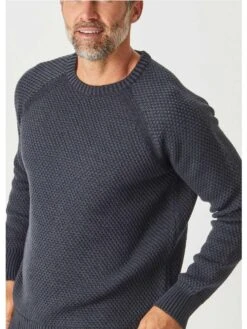 Merino Moss Stitch Crew-2175Mo 14 Merino Moss Stitch Crew-2175Mo -Harrys 2175A3