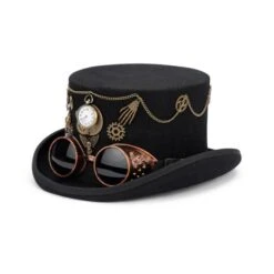 Timekeeper 5" Wool Felt Top Hat