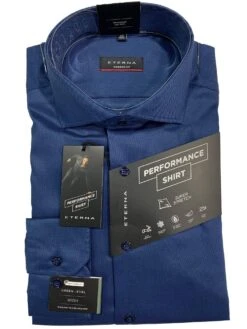 Eterna 4012M-17 Modern Fit Performance Shirt Navy