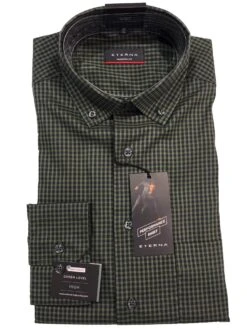 Eterna 4051M-46 Green/Navy Check