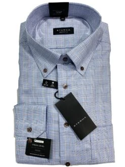 Eterna 8164C-12 Comfort Fit- Blue Check