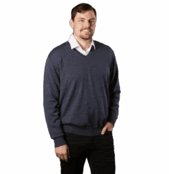 FL880- V-Neck Pullover -Harrys 880 Char