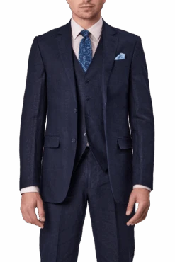 Abram Navy-SL7-Linen Suit