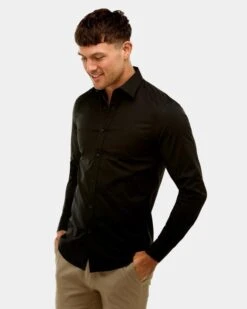 Brooksfield BFC19419 -Brookfield Stretch Performance Business Shirt -Harrys BFC1919 BLACK 03 600x 064576ee 20ba 48ef a63e eb1f9597ad88