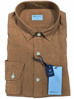 Brooksfield BFS1042 -Casual Linen Blend Shirt L/S