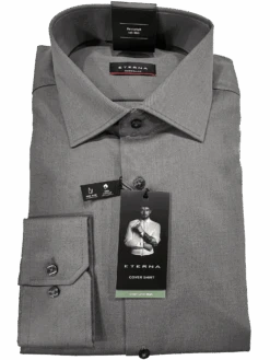 Eterna 8817/35 Dark-Grey Business L/S Modern Fit Shirt