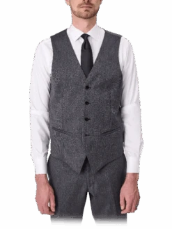 Saul Waist Coat-Herringbone