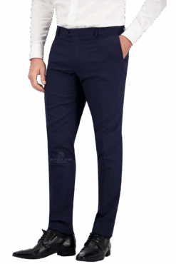 B7- Navy Jesse Slim-Fit Pant -Harrys JESSE B7 NAVY CLOSEUP