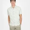 Hibiscus- Cuban Collar Short Sleeve Shirt JHS575 2 Hibiscus- Cuban Collar Short Sleeve Shirt JHS575 -Harrys JHS575Sage 2 copy