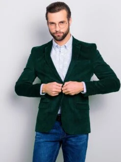 Jonah-JV9 Green Velvet Sports Coat