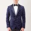 Cambridge Juwan Navy Paisley Dinner Jacket 1 Cambridge Juwan Navy Paisley Dinner Jacket -Harrys Juwan Navy Pasiely Jacket