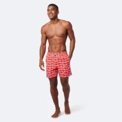 Turtle-Blue-Navy 9 Turtle-Blue-Navy -Harrys Mens Swim Shorts Red and White Turtle Print Front Model 1080x 28e2b0ac 5be3 4fd1 8592 f1e8cdda6fb6