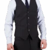 D5- Charcoal Saul Waist Coat -Harrys SAUL D5 CHARCOAL FRONT