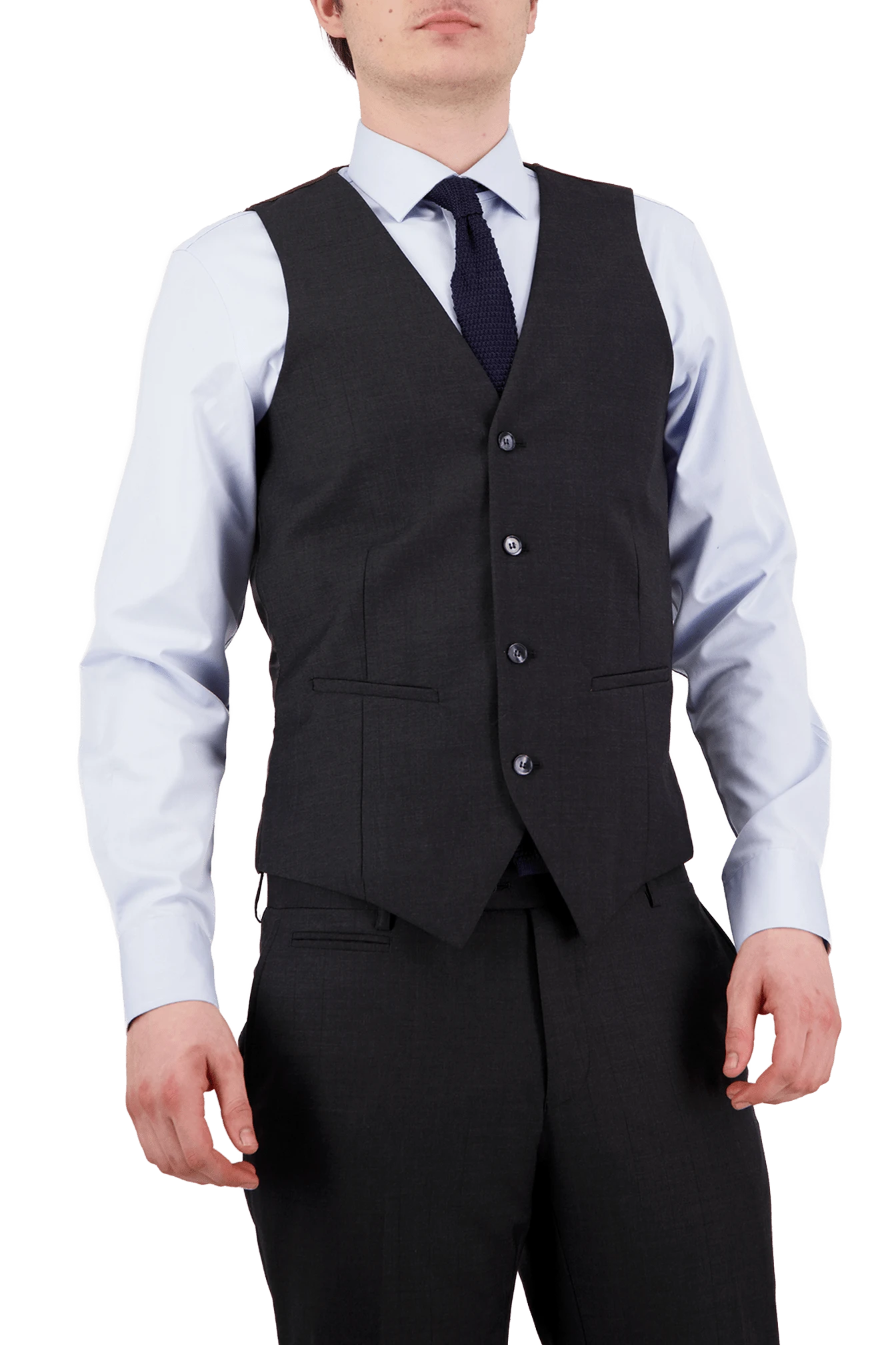 D5- Charcoal Saul Waist Coat 3 D5- Charcoal Saul Waist Coat