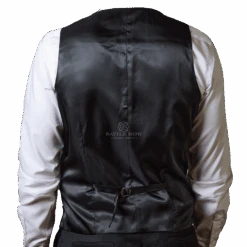 D9-Black Saul Waist Coat -Harrys SAUL D9 BLACK BACK