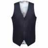 SL7-Navy Waistcoat -Harrys SAUL SL7 NAVY FRONT CLEAR BG