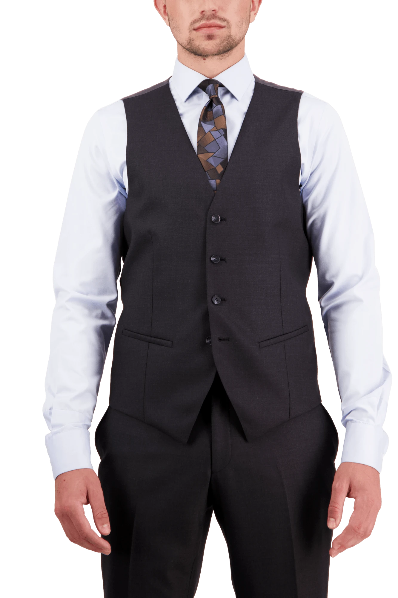 X5 Charcoal Saul Waist Coat 3 X5 Charcoal Saul Waist Coat