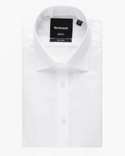 York White Herringbone Non -Iron Shirt