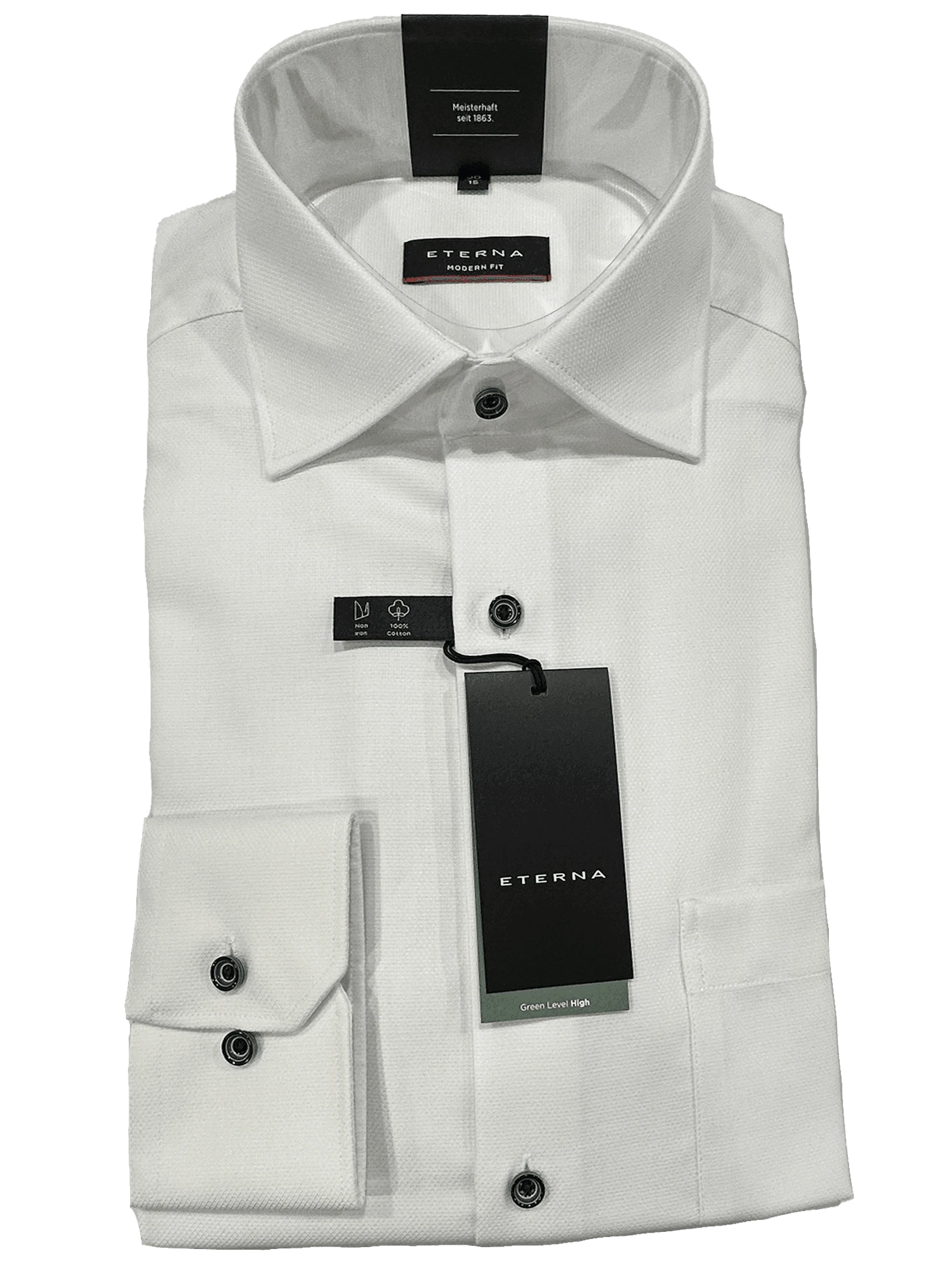 Eterna 8183/00 White Business L/S Modern Fit Shirt 3 Eterna 8183/00 White Business L/S Modern Fit Shirt