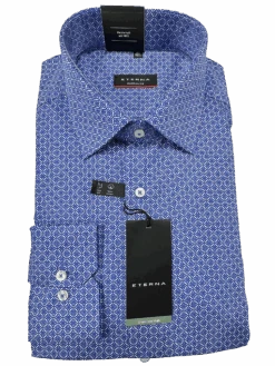 Eterna 4106/14 Blue Patten Business L/S Modern Fit Shirt